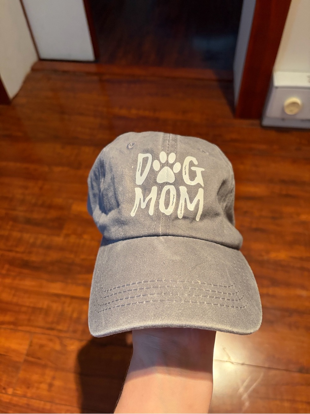 Dog Mom Baseball Cap - Gray
